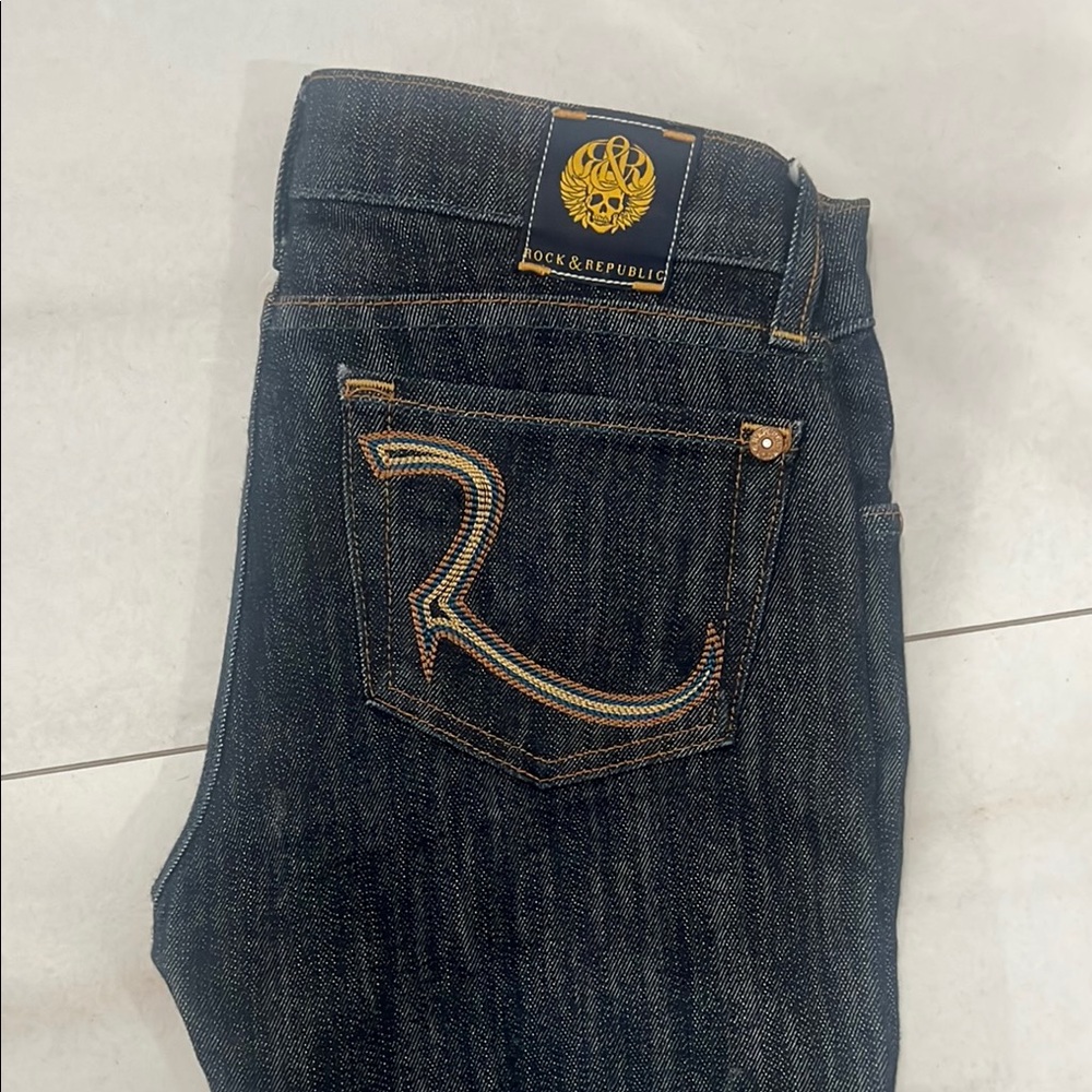 Rock & Republic Women’s Dark Blue Slim Fit Jeans